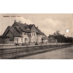 Dworzec w Działdowie na pocztówce nadanej w 1913 r. (APO, sygn. 42/1440/dział II/704)
