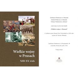 Zaproszenie na promocję książki „Wielkie wojny w Prusach”