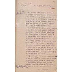 Pismo z 24 stycznia 1919 r. starosty lubawskiego w sprawie epidemii tyfusu we wsi Tuszewo [Tinnwalde], powiat lubawski (APO, sygn. 18/597, Starostwo Powiatowe w Lubawie, s. 14)