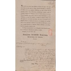 Pismo z 19 października 1831 r. władz miasta Pasym do Immediat=Commission zur Abwehrung der Cholera informujące o wybuchu epidemii cholery w mieście w dniu 7 września 1831 r. (APO, sygn. 263/528, Akta miasta Pasym, s. 60)