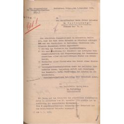 Zarządzenie z 1 grudnia 1938 r. burmistrza Barczewa skierowane do dezynfektora z Barczewa w sprawie zachorowania na szkarlatynę Eriki Kalender, która została umieszczona w miejscowym szpitalu (APO, sygn. 247/1443, Magistrat Barczewo, s. 159)