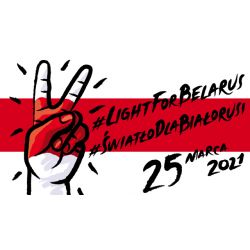 Grafika akcji #LightForBelarus