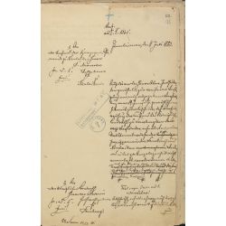 Dokumentacja zawierająca informację o nadaniu praw obywatelskich Żydom przebywającym w momencie podpisania edyktu królewskiego w Jezioranach (APO, sygn. 4/40)