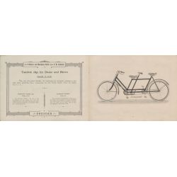 Katalog firmy Schalditz-Fahrräder, Dresden 1897