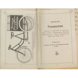 Katalog firmy Victoria-Fahrrad-Werke, Nürenberg 1898