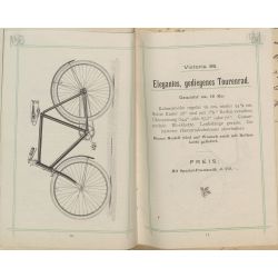 Katalog firmy Victoria-Fahrrad-Werke, Nürenberg 1898