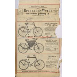 Katalog firmy Brennabor-Werke, Brandenburg 1898