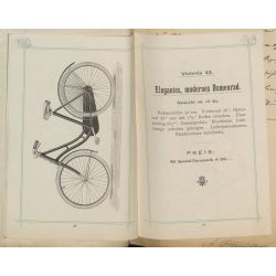 Katalog firmy Victoria-Fahrrad-Werke, Nürenberg 1898