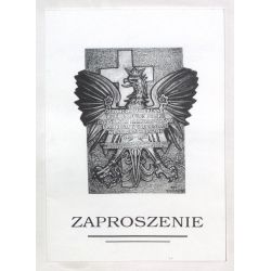 Zaproszenie na odsłonięcie i poświęcenie tablicy upamiętniającej więźniów politycznych okresu stalinowskiego, 1998 r.