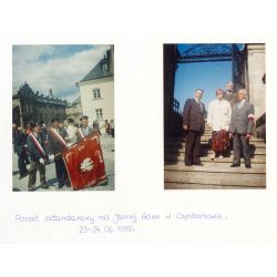 Poczet sztandarowy Związku na Jasnej Górze. Fragmenty Kroniki Związku Więźniów Politycznych Okresu Stalinowskiego Oddział w Olsztynie, 1999 r.