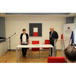 Pani Joanna Kurowska i prof. Norbert Kasparek