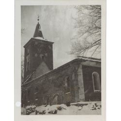 Piotrowiec (pow. braniewski). Kościół św. Jana Chrzciciela, 1957 r. (APO, sygn., 444/994)
