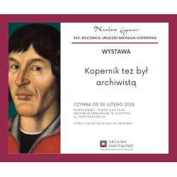 Strona tytułowa wystawy o Koperniku