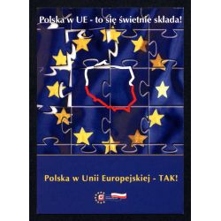 Plakat promujący wejście Polski do UE