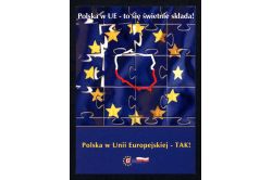 Plakat promujący wejście Polski do UE