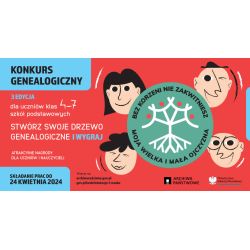 Plakat konkursu genealogicznego