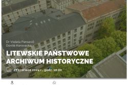 Zaproszenie na spotkanie z litewskimi archiwistkami