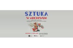 Plakat warsztatów Sztuka w Archiwum