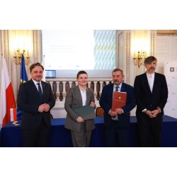 dr Paweł Pietrzyk, Marta Cienkowska, Józef Matysiak i Krzysztof Bolesta. Fot. Danuta Matloch/MKiDN