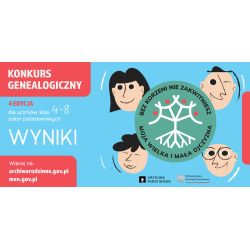 Plakat konkursu genealogicznego z 2025 roku